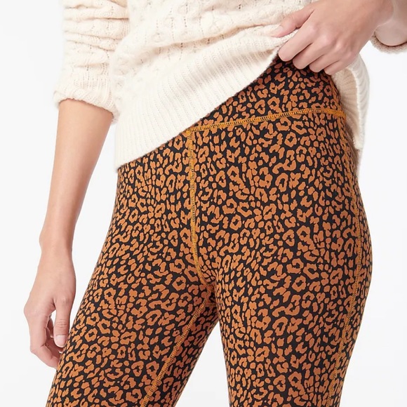 J.Crew 7/8 High-Rise Leggings in Leopard - Picture 3 of 5